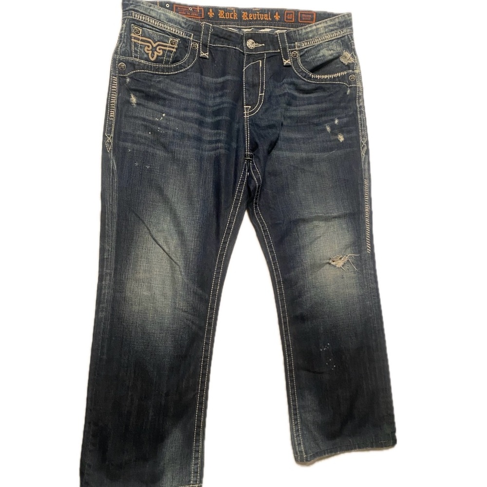 Men’s Rock Revival Jeans. Stephen Straight. Size 40
